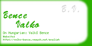 bence valko business card